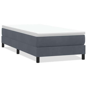 Boxspringbett Dunkelgrau 100x210 cm Samt