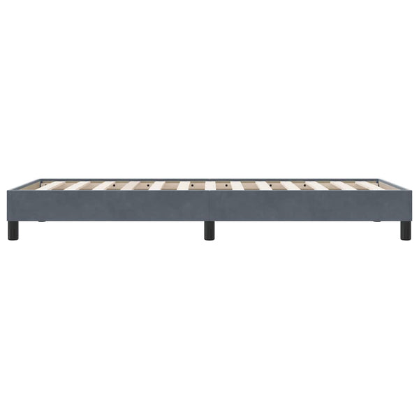 Boxspringbett Dunkelgrau 100x210 cm Samt