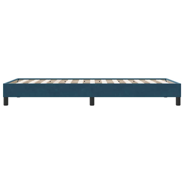 Boxspringbett Dunkelblau 100x210 cm Samt