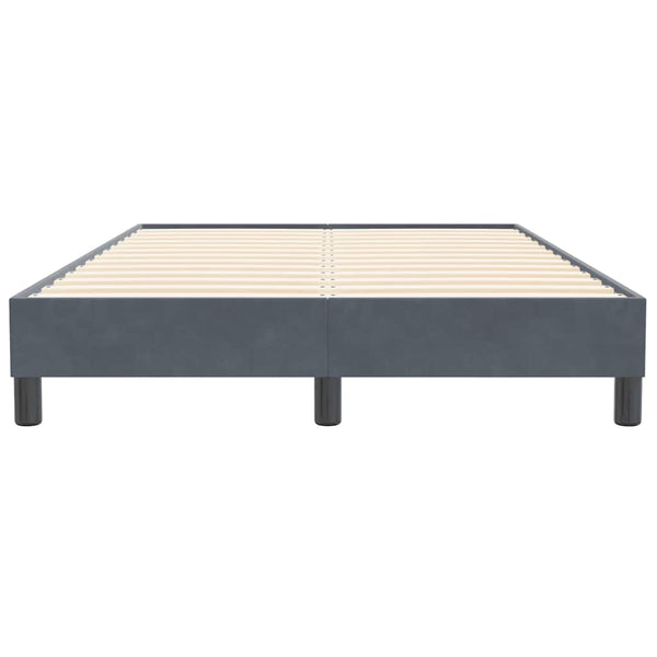 Boxspringbett Dunkelgrau Samt 120x210 cm