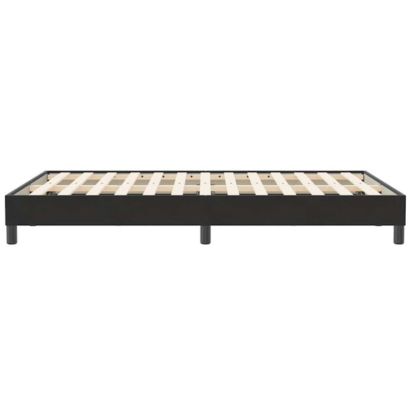Schwarzes Boxspringbett 120x210 cm Samt