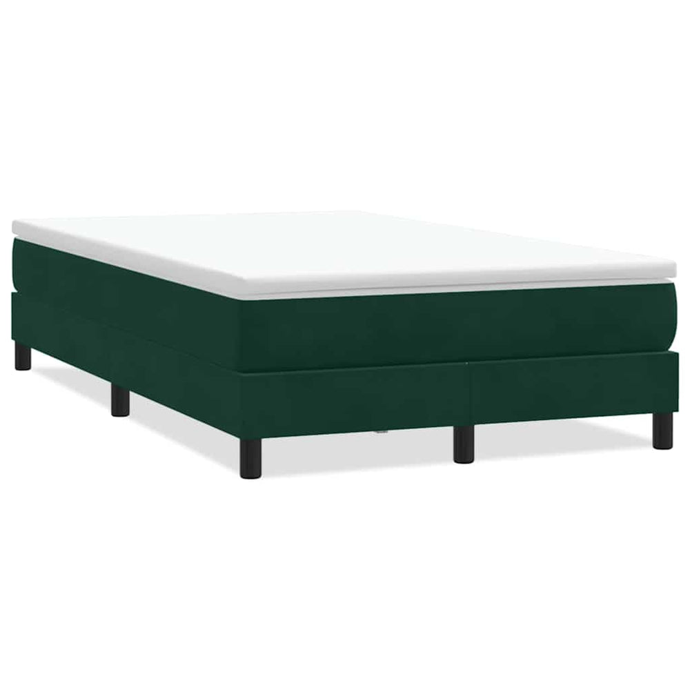 Boxspringbett Dunkelgrün 120x210 cm Samt