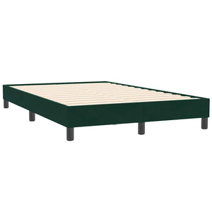 Boxspringbett Dunkelgrün 120x210 cm Samt
