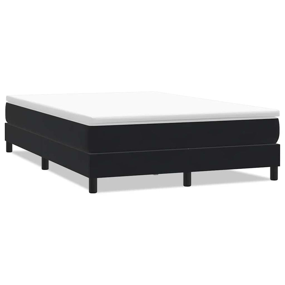 Boxspringbett Schwarz 140x210 cm Samt
