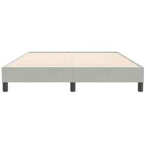 Boxspringbett Hellgrau 160x210 cm Samt