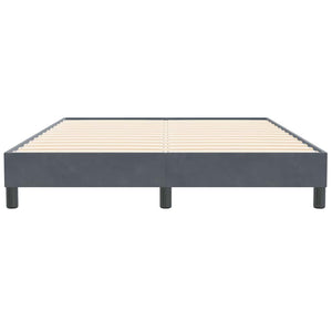 Boxspringbett Dunkelgrau 160x210 cm Samt