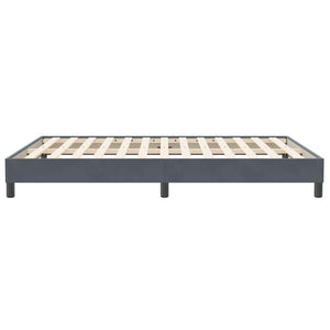 Boxspringbett Dunkelgrau 160x210 cm Samt