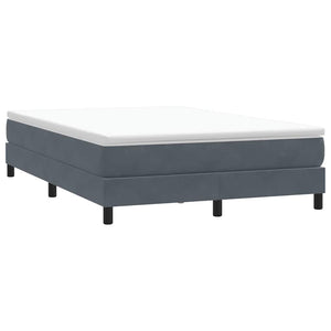 Boxspringbett Dunkelgrau 160x210 cm Samt