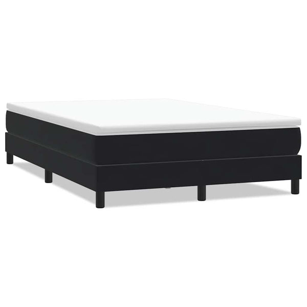 Boxspringbett Schwarz Samt 160x210 cm (Ohne Matratze)