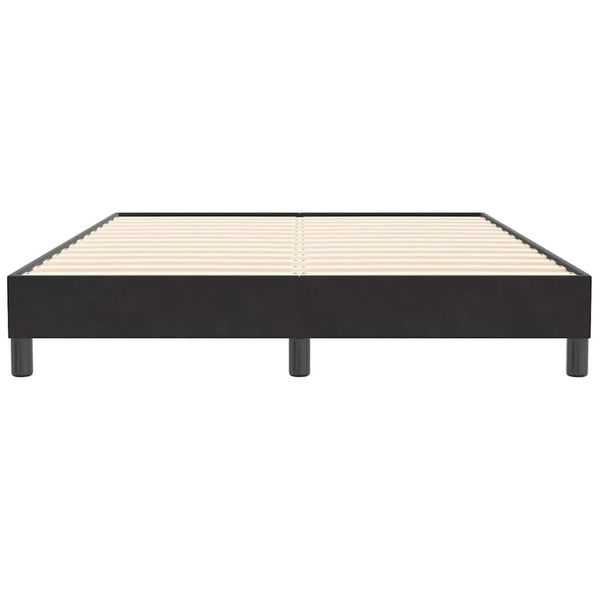 Boxspringbett Schwarz Samt 160x210 cm (Ohne Matratze)