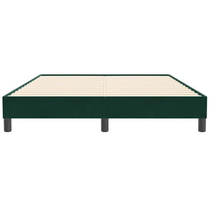Boxspringbett Dunkelgrün 160x210 cm Samt
