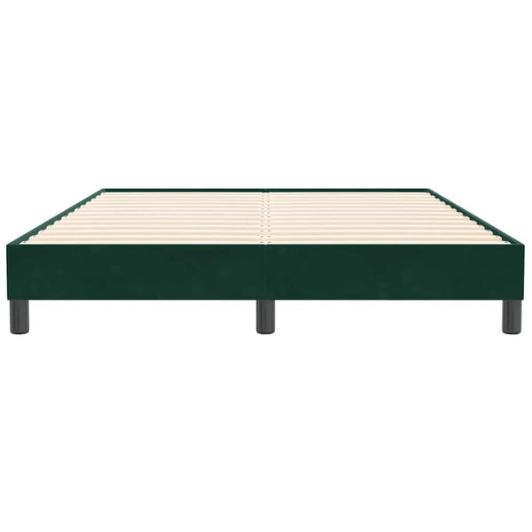 Boxspringbett Dunkelgrün 160x210 cm Samt