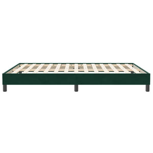 Boxspringbett Dunkelgrün 160x210 cm Samt