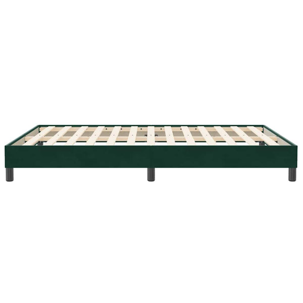 Boxspringbett Dunkelgrün 160x210 cm Samt