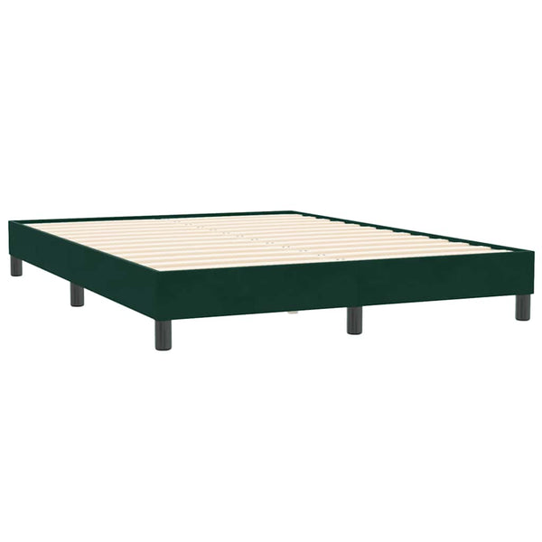 Boxspringbett Dunkelgrün 160x210 cm Samt