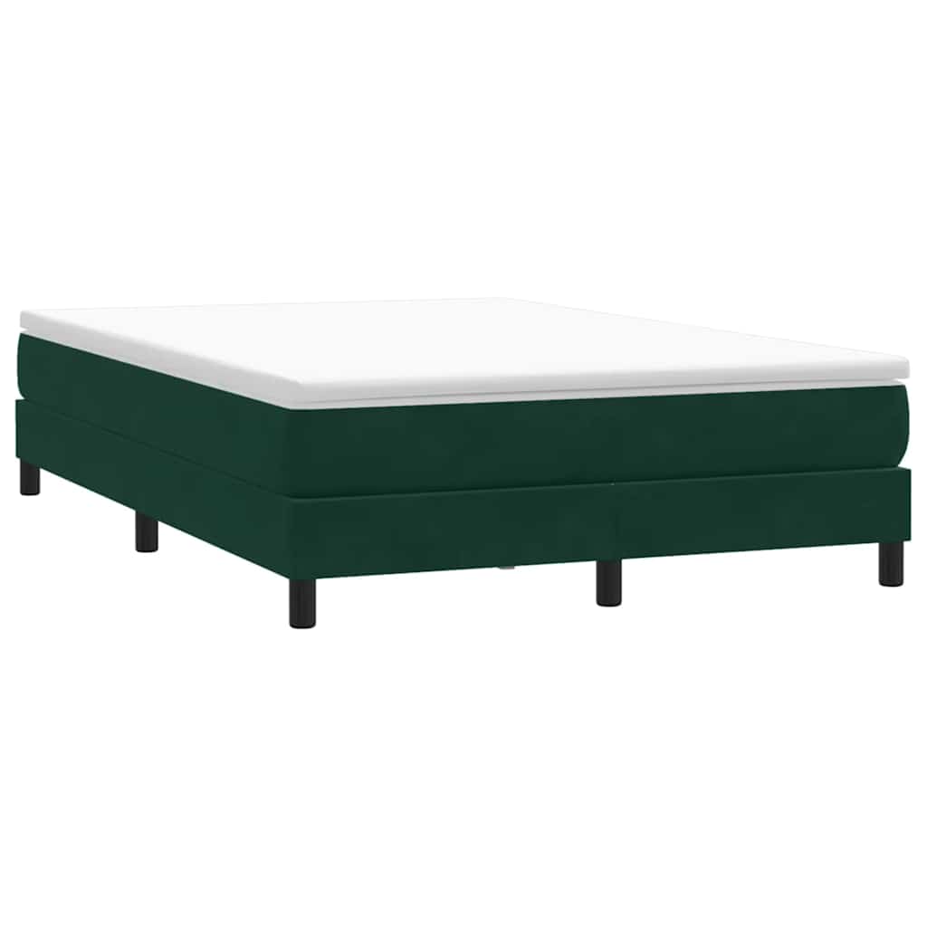 Boxspringbett Dunkelgrün 160x210 cm Samt