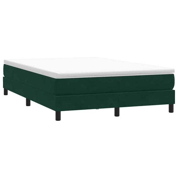 Boxspringbett Dunkelgrün 160x210 cm Samt