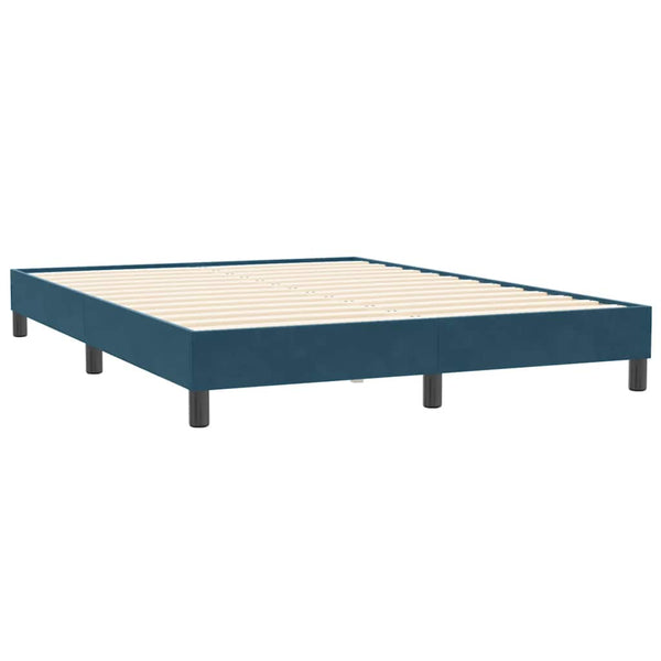 Boxspringbett Dunkelblau 160x210 cm Samt