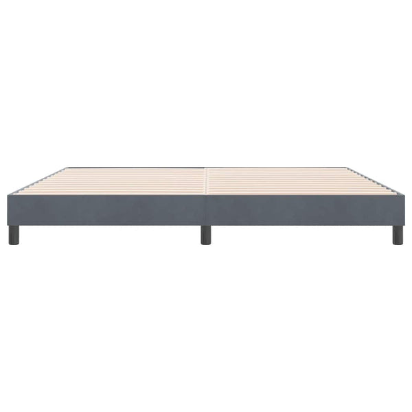 Boxspringbett Dunkelgrau 180x210 cm Samt