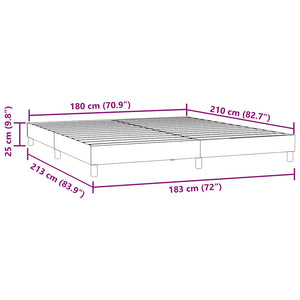 Boxspringbett Dunkelgrau 180x210 cm Samt