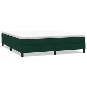 Boxspringbett Dunkelgrün 180x210 cm Samt