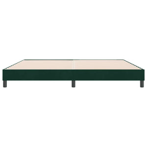 Boxspringbett Dunkelgrün 180x210 cm Samt