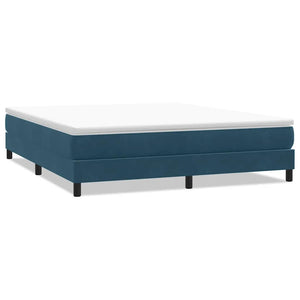 Boxspringbett Dunkelblau 180x210 cm Samt