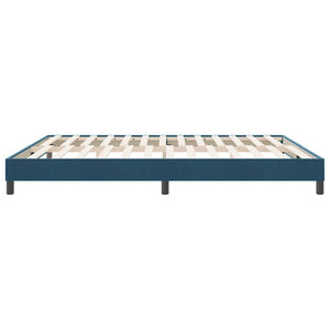 Boxspringbett Dunkelblau 180x210 cm Samt