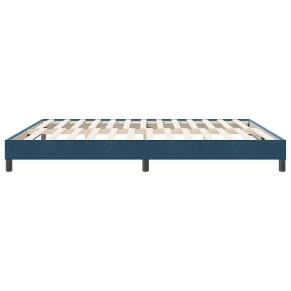 Boxspringbett Dunkelblau 180x210 cm Samt