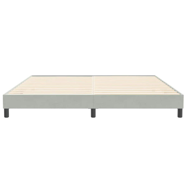 Boxspringbett Hellgrau 200x210 cm Samt