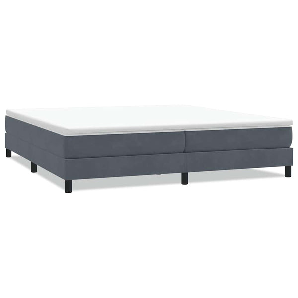 Boxspringbett Dunkelgrau 200x210 cm Samt
