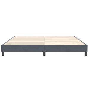 Boxspringbett Dunkelgrau 200x210 cm Samt