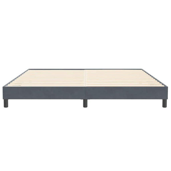 Boxspringbett Dunkelgrau 200x210 cm Samt