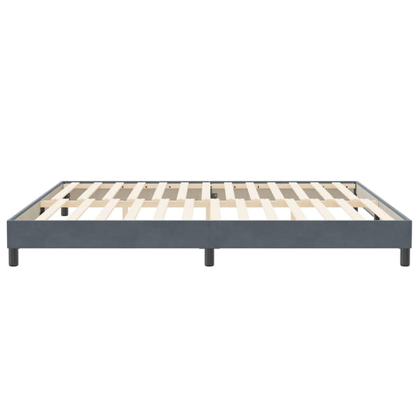 Boxspringbett Dunkelgrau 200x210 cm Samt
