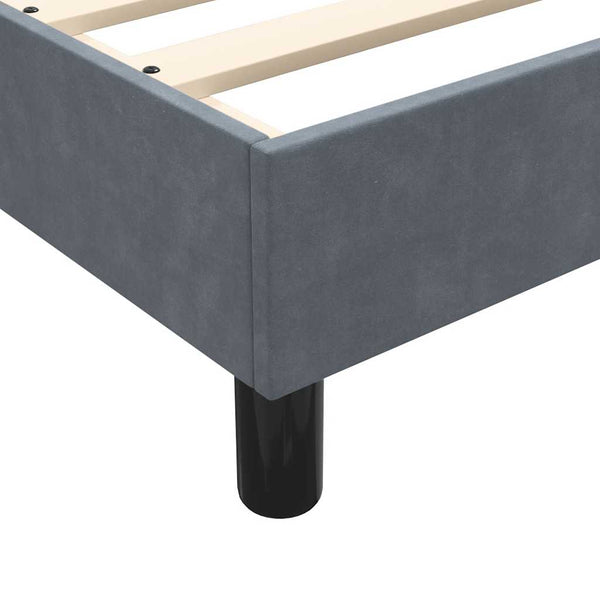 Boxspringbett Dunkelgrau 200x210 cm Samt