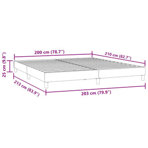 Boxspringbett Schwarz 200x210 cm Samt