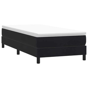 Boxspringbett 80x220 cm Schwarz Samt