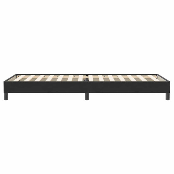 Boxspringbett 80x220 cm Schwarz Samt