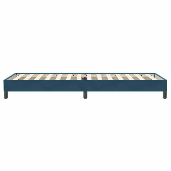 Boxspringbett Dunkelblau 80x220 cm Samt