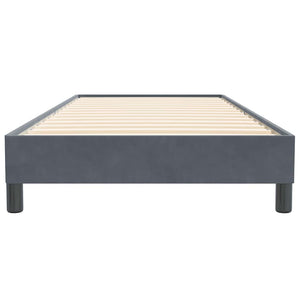 Boxspringbett Dunkelgrau 90x220 cm Samt