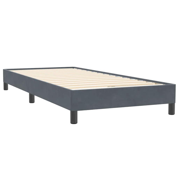 Boxspringbett Dunkelgrau 90x220 cm Samt