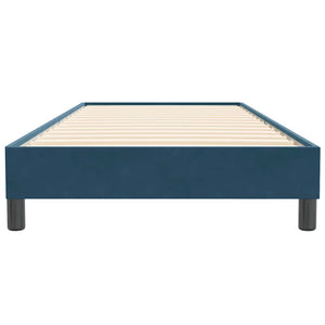Boxspringbett 90x220 cm Dunkelblau Samt