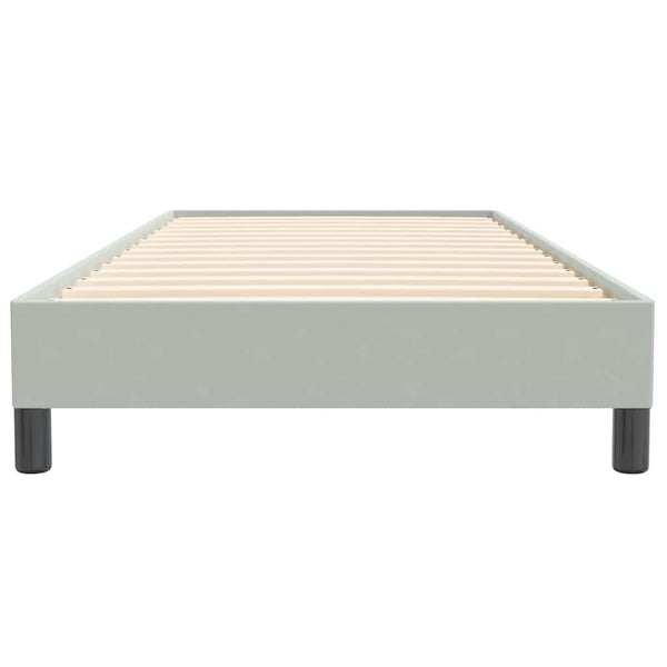 Boxspringbett Hellgrau 100x220 cm Samt