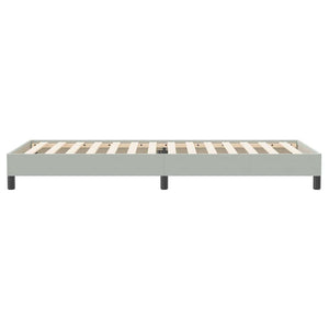 Boxspringbett Hellgrau 100x220 cm Samt