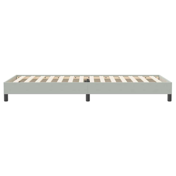 Boxspringbett Hellgrau 100x220 cm Samt