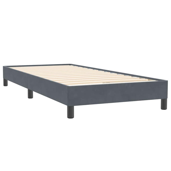 Boxspringbett Dunkelgrau 100x220 cm Samt