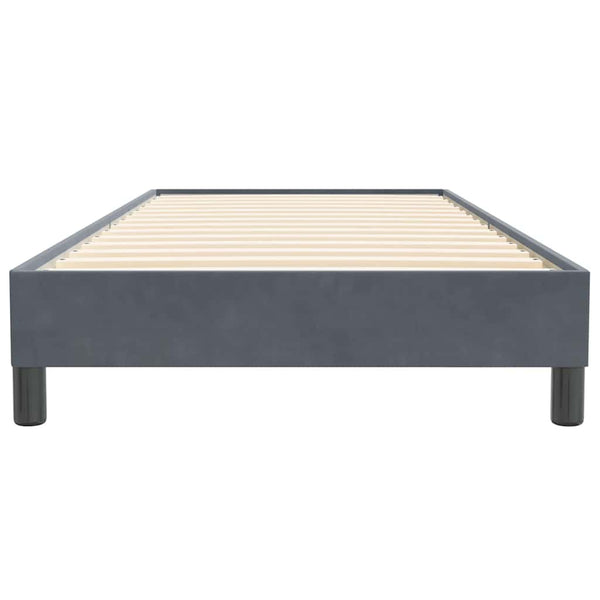 Boxspringbett Dunkelgrau 100x220 cm Samt
