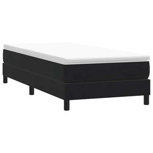 Boxspringbett Schwarz 100x220 cm Samt Ohne Matratze