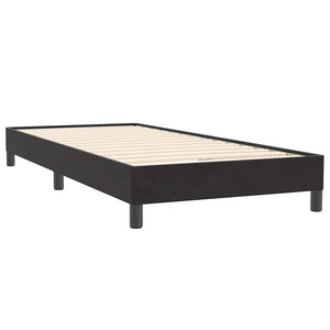 Boxspringbett Schwarz 100x220 cm Samt Ohne Matratze