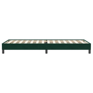 Boxspringbett Dunkelgrün 100x220 cm Samt